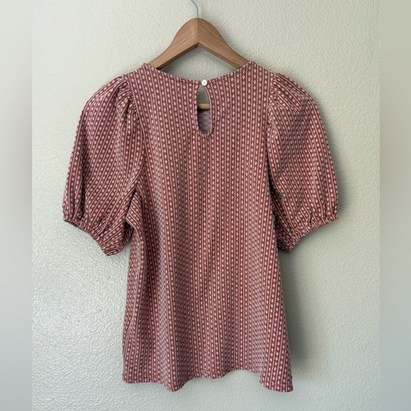 MADEWELL Floral Jacquard Puff-Sleeve Tee - Picture 5 of 5